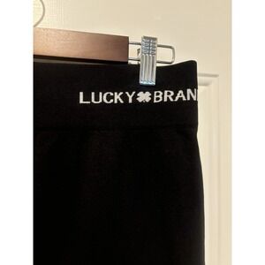 Lucky‎ Brand  Leggings Black Skinny Active Wear XL Yoga Pants Slimming Running